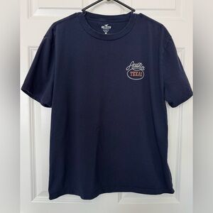 Hollister Navy Blue Austin Texas Tee